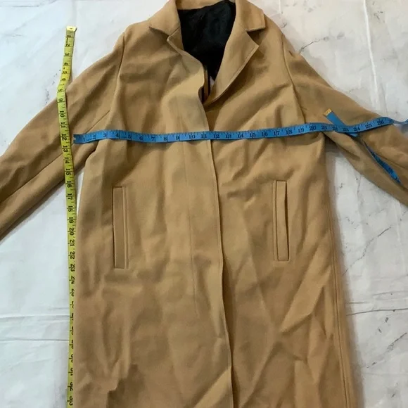 MSGM wool blend camel coat made in Italy